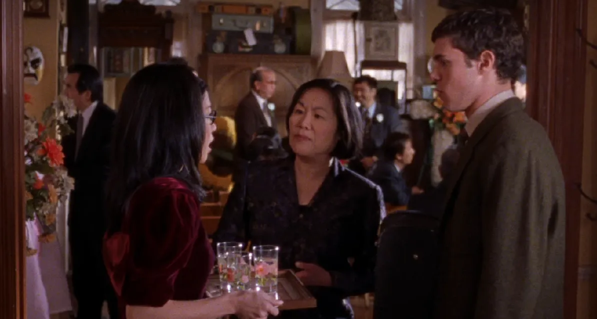Lane, Mrs. Kim and Dave are seen together in a season 3 episode of 'Gilmore Girls'